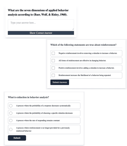 We use diverse question formats to enhance your exam preparation, helping you pinpoint critical areas where you should focus your study efforts.